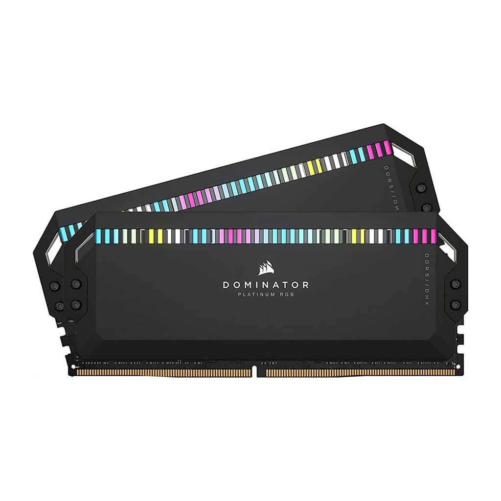 رم دوکاناله کرسیر مدل Corsair Dominator Platinum RGB Black 32GB 5600MHz CL36