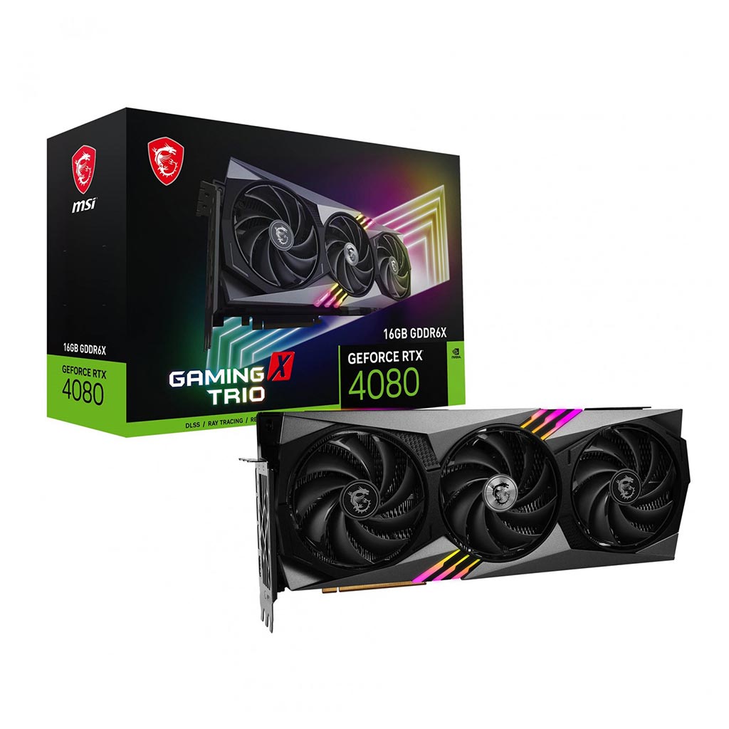 کارت گرافیک ام اس آی مدل MSI RTX 4080 GAMING TRIO X 16GB